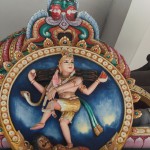Artwork at Hindu temple in Kuching