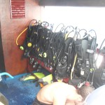 Dive gear waiting to be used