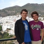 My Brother and Me in Front of Cómpeta